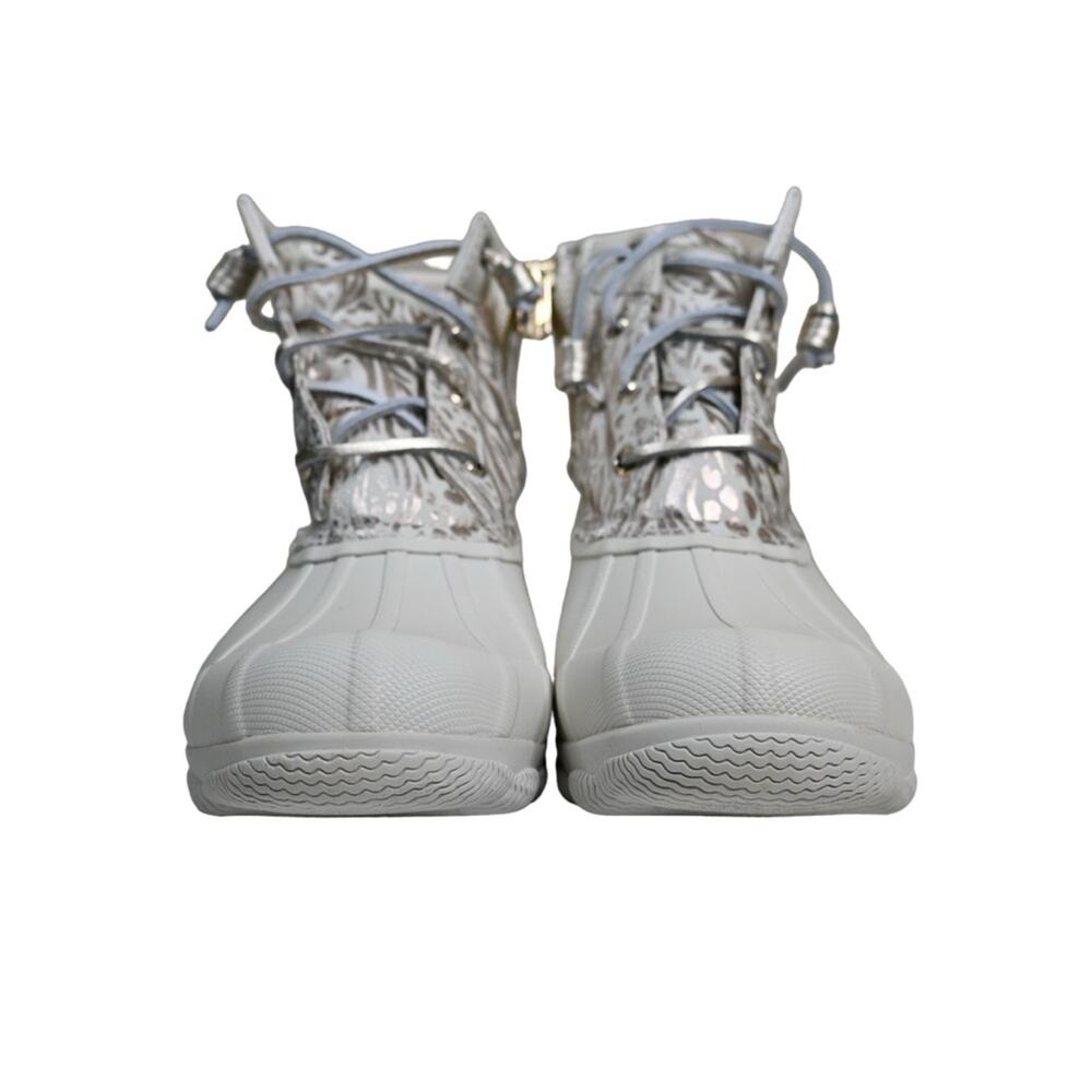 Sperry Womens 7 Medium Syren Gulf Duck Boot in Ivory NEW - Picture 4 of 11